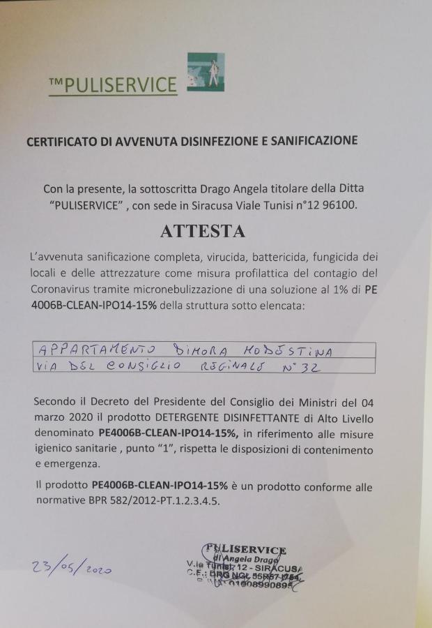 Dimora Modestina Apartment Syracuse Ngoại thất bức ảnh